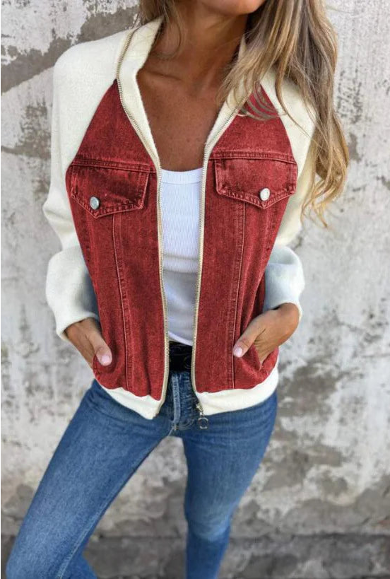 Denim & Knit Jacket "Donna"