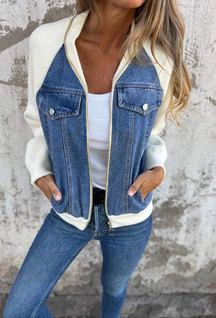 Denim & Knit Jacket "Donna"
