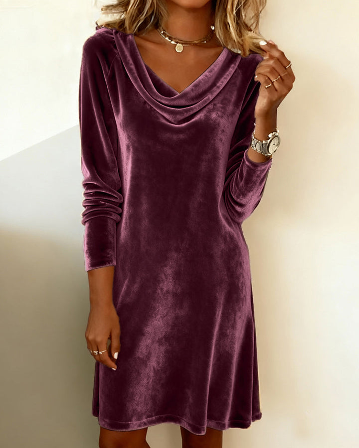 Cowl Neck Dress "Aster"