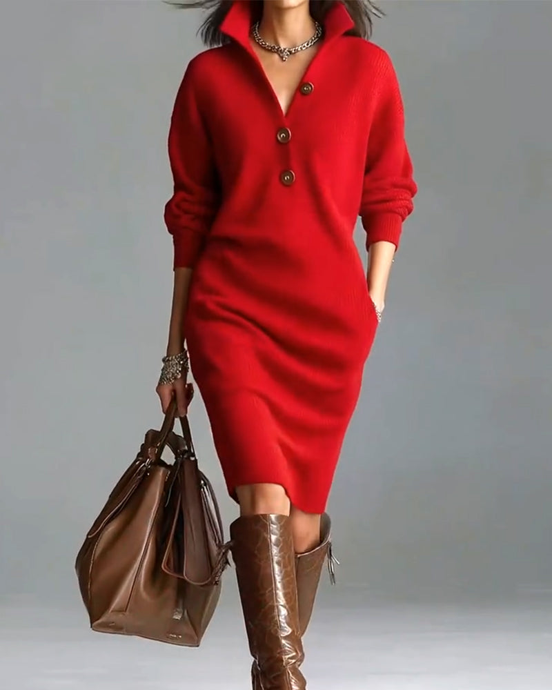 Knit Sweater Dress "Corie"