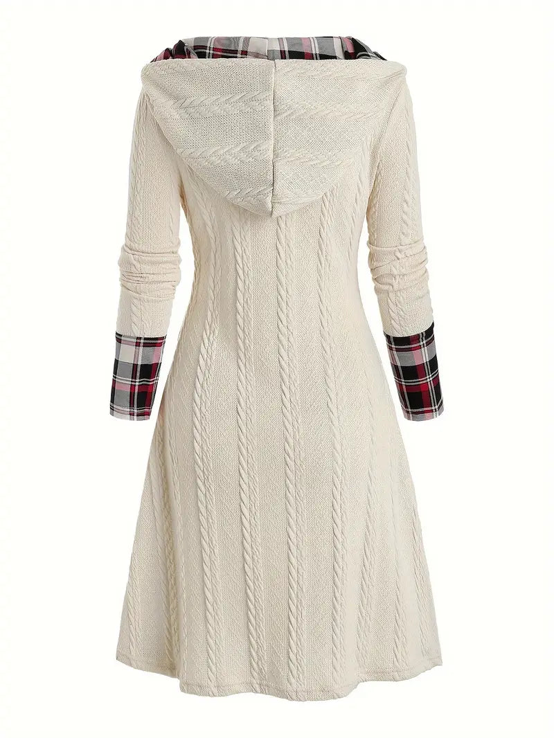 Hooded Knit Dress "Lisa"