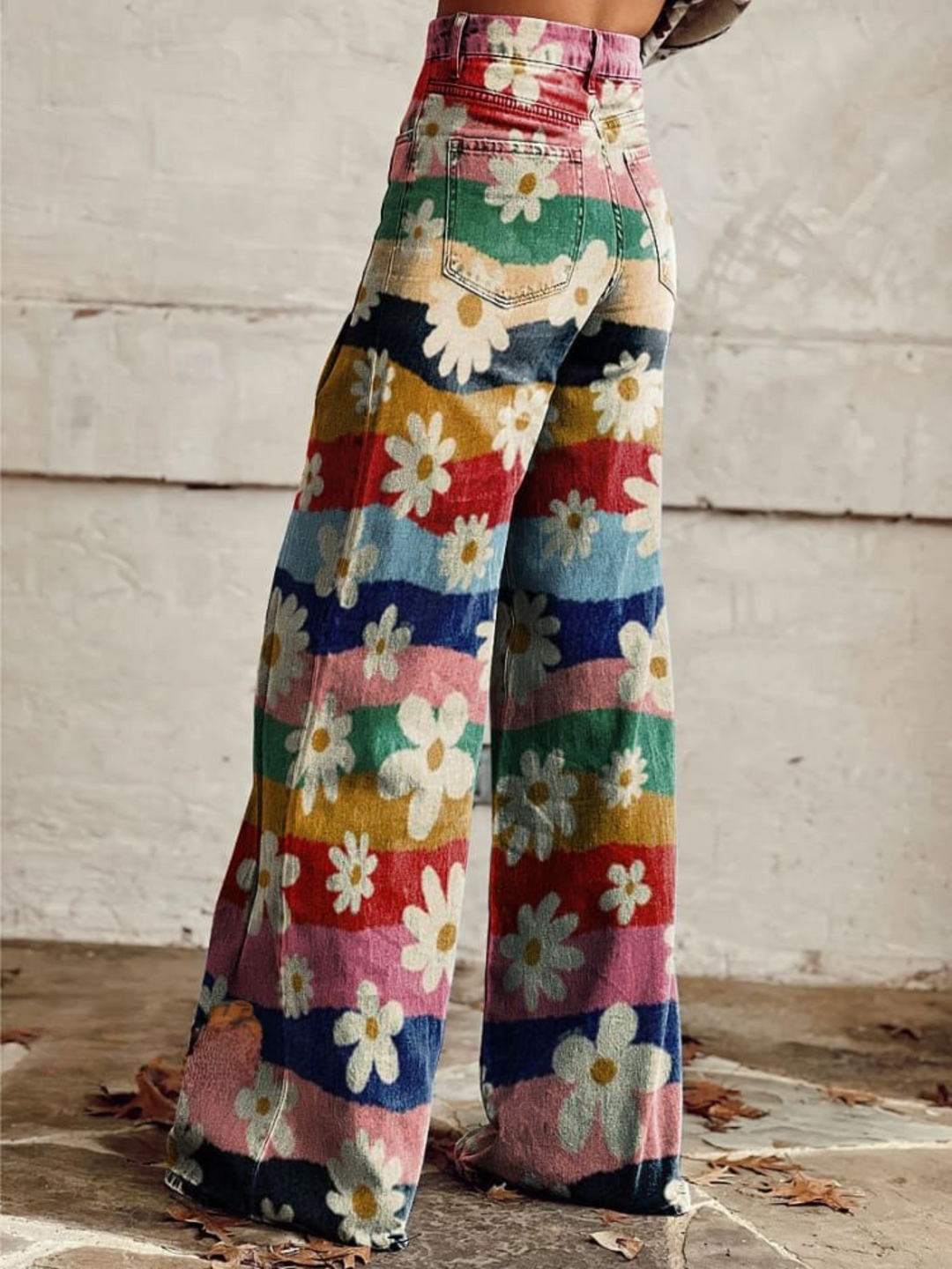 Floral Wide Leg Pants "Chiara"