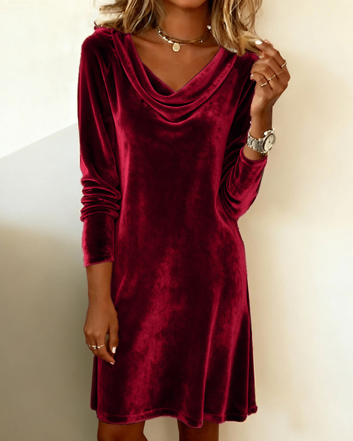 Cowl Neck Dress "Aster"