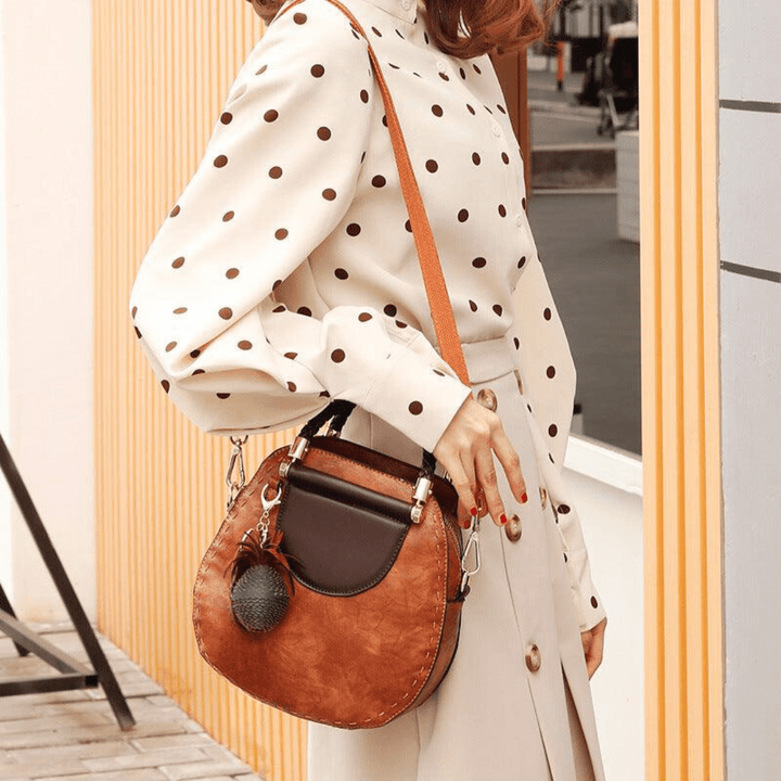 Leather Crossbody "Haley"