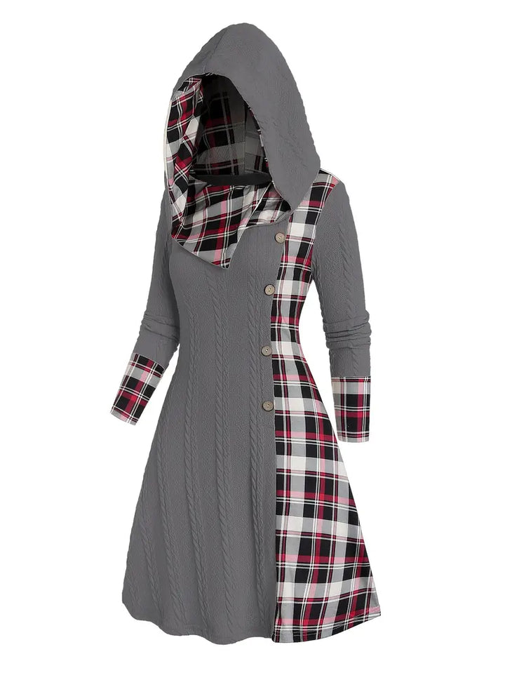 Hooded Knit Dress "Lisa"