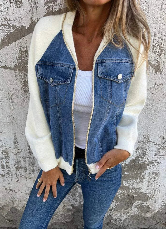 Denim & Knit Jacket "Donna"