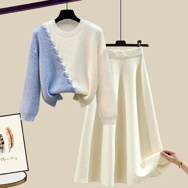 Knit Sweater & Skirt Set "June"