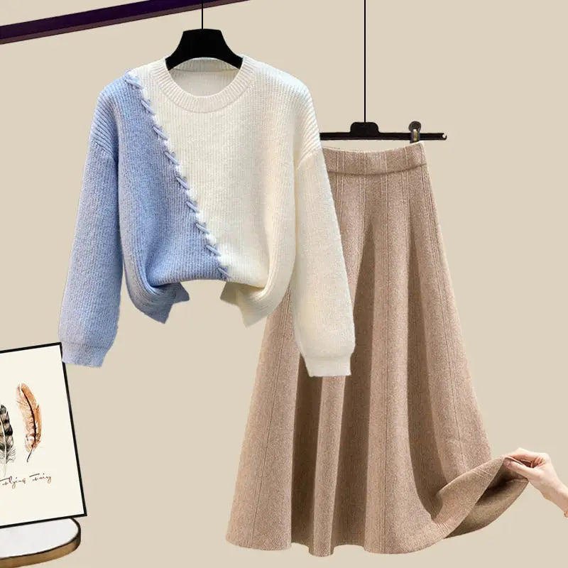 Knit Sweater & Skirt Set "June"