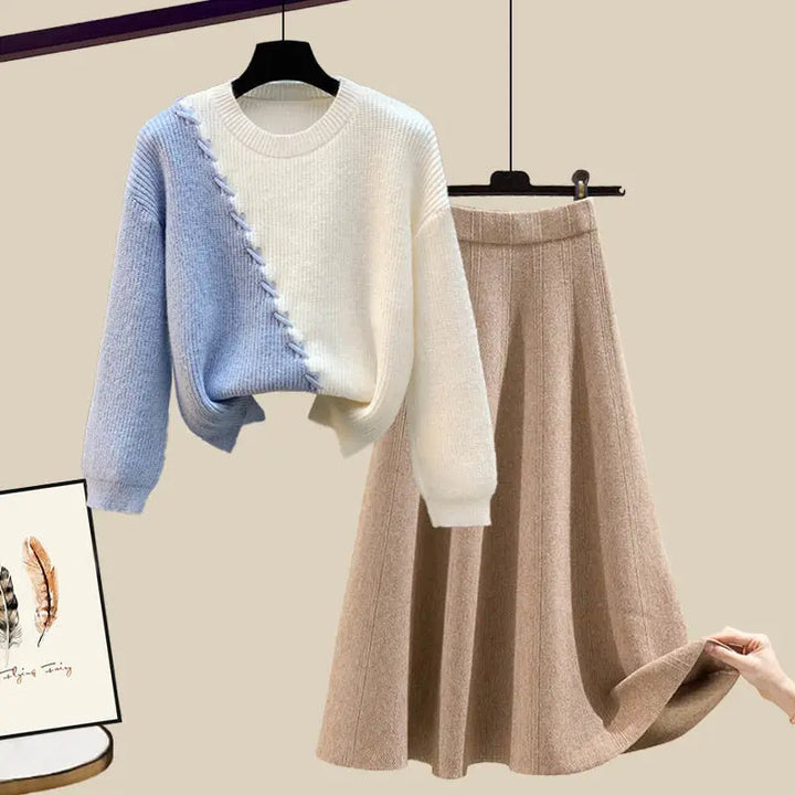 Knit Sweater & Skirt Set "June"