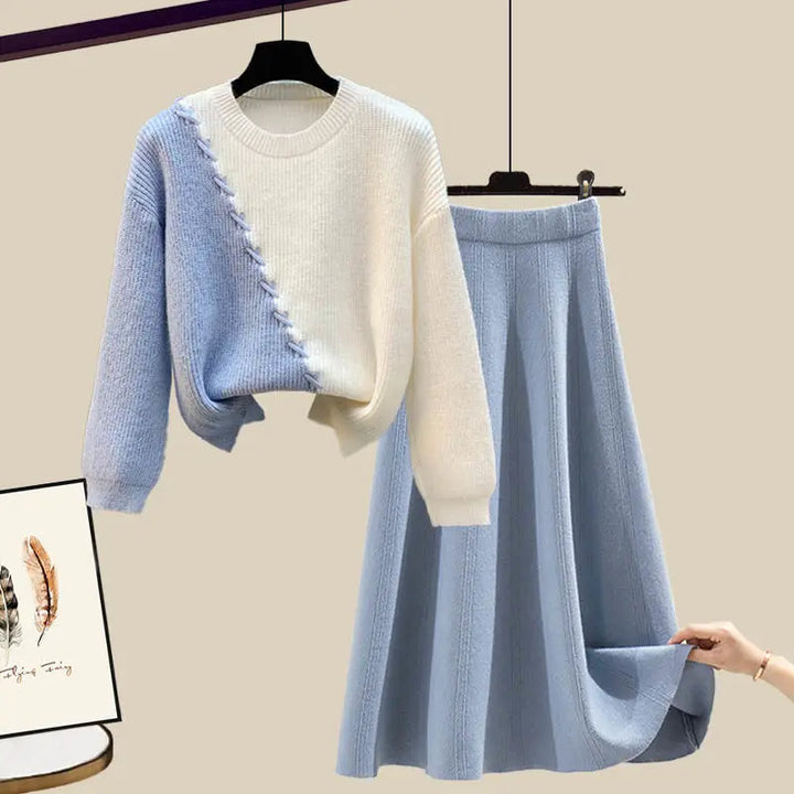 Knit Sweater & Skirt Set "June"