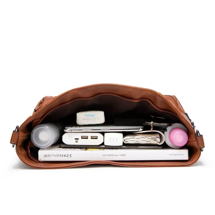Leather Shoulder Bag "Brynn"