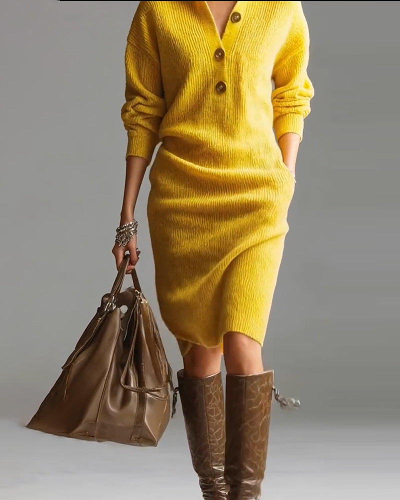 Knit Sweater Dress "Corie"