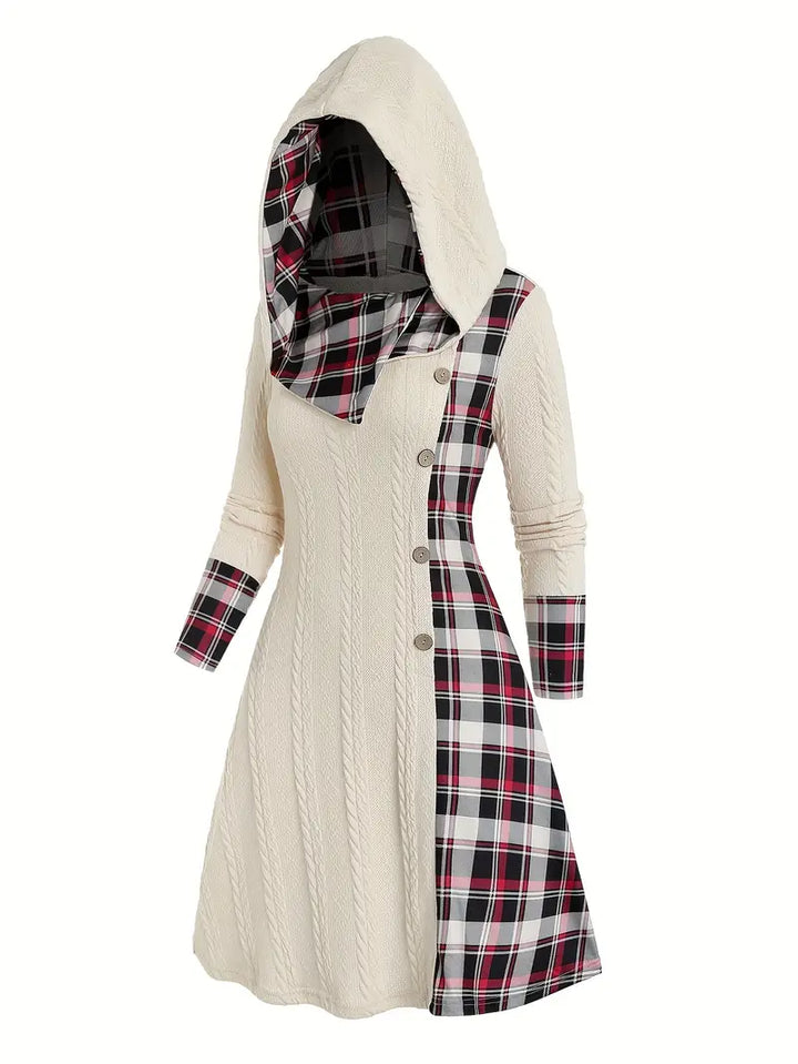 Hooded Knit Dress "Lisa"