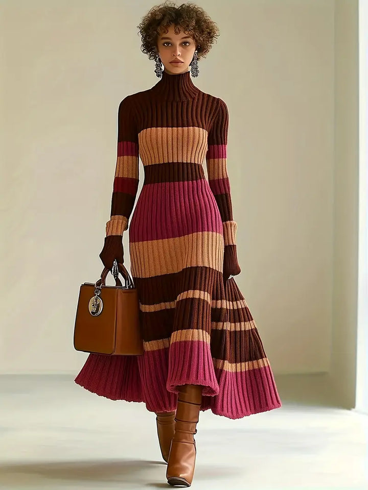 Ribbed Knit Midi Dress "Kyra"