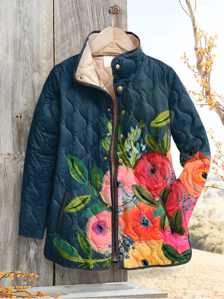 Floral Quilted Jacket "Nova "