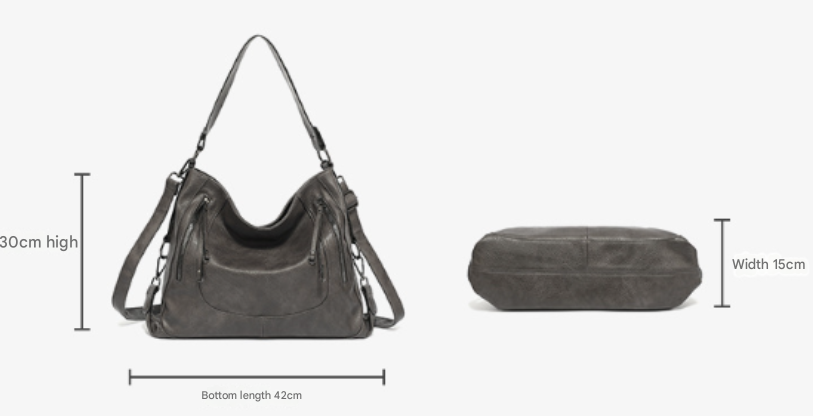 Leather Shoulder Bag "Brynn"