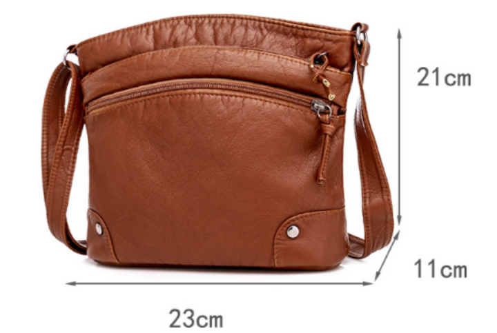 Leather Shoulder Bag "Evony"