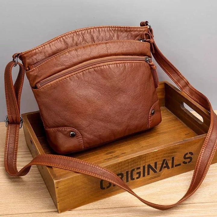Leather Shoulder Bag "Evony"
