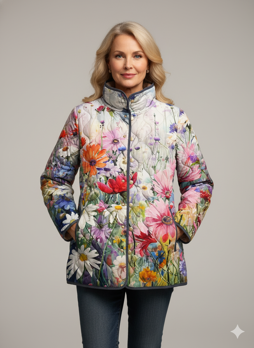 Floral Quilted Jacket "Hazel"