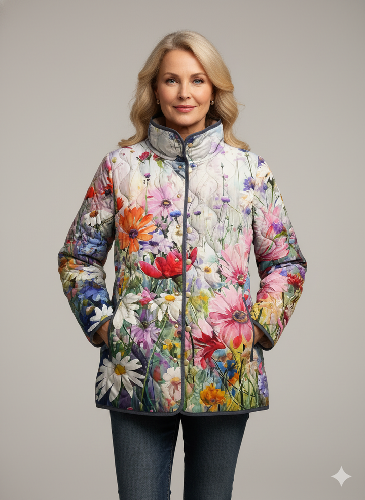 Floral Quilted Jacket "Hazel"