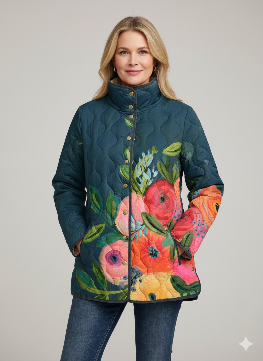 Floral Quilted Jacket "Nova "