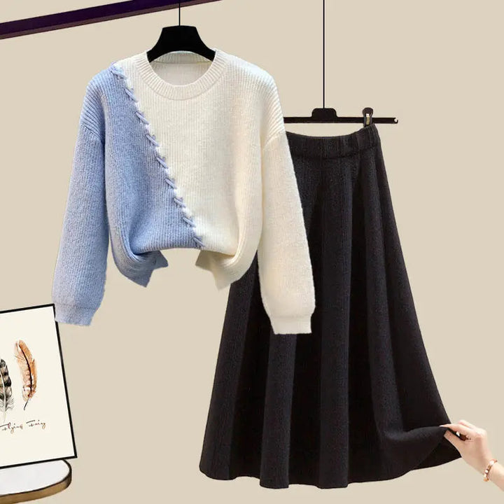 Knit Sweater & Skirt Set "June"
