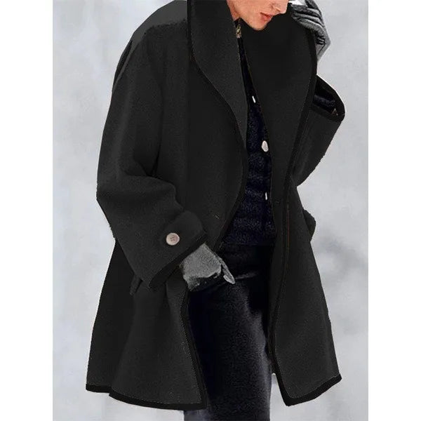 Contrast Trim Coat "Elise"