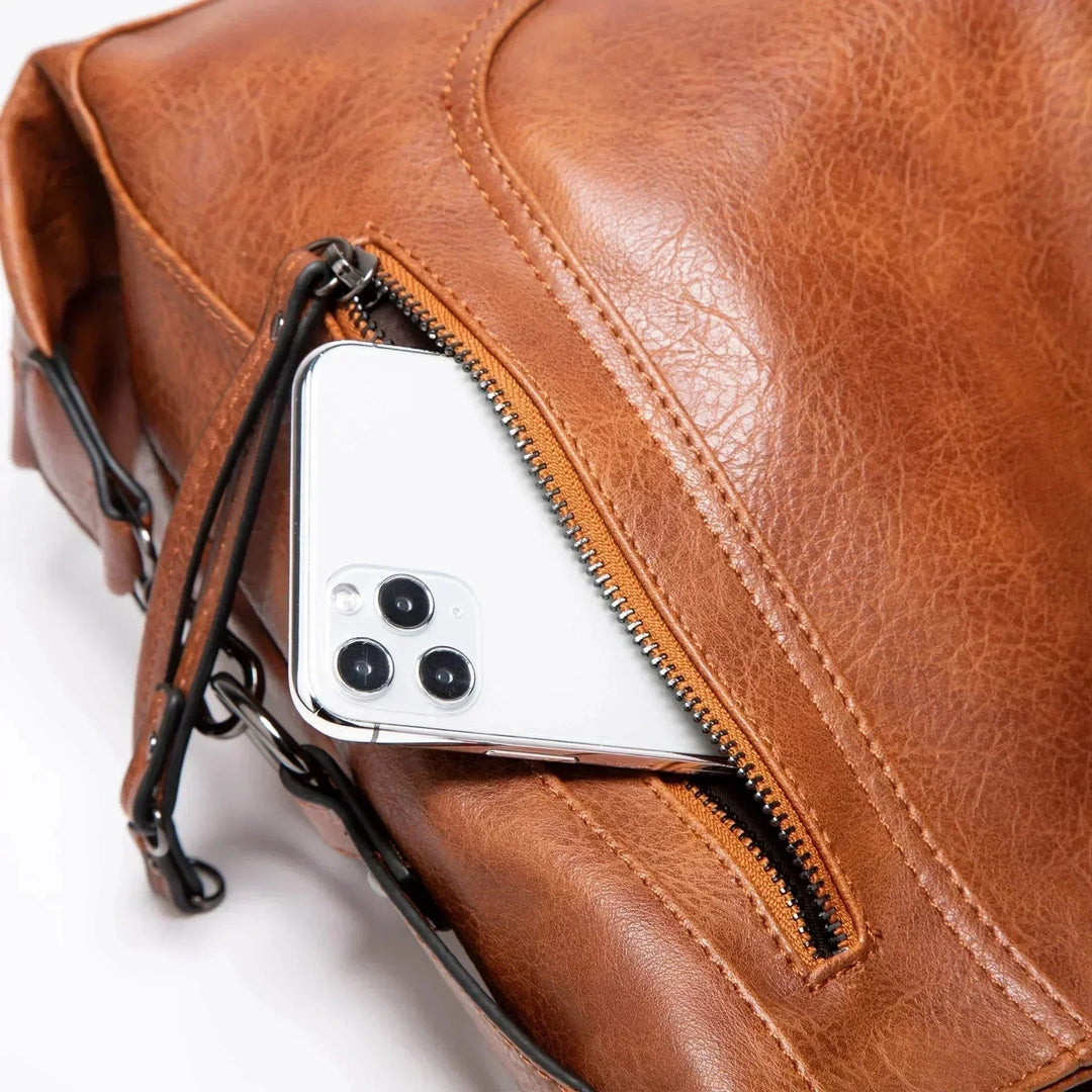 Leather Shoulder Bag "Brynn"