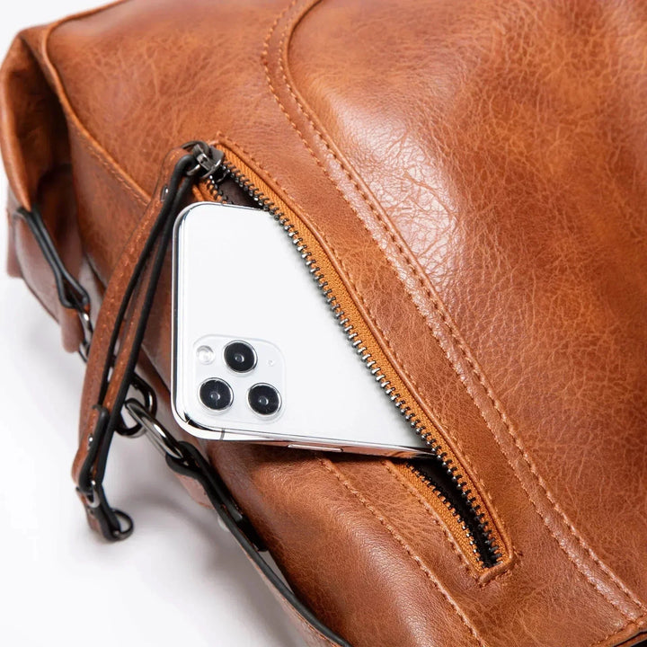Leather Shoulder Bag "Brynn"